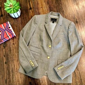 J.Crew Gray Wool Schoolboy Blazer